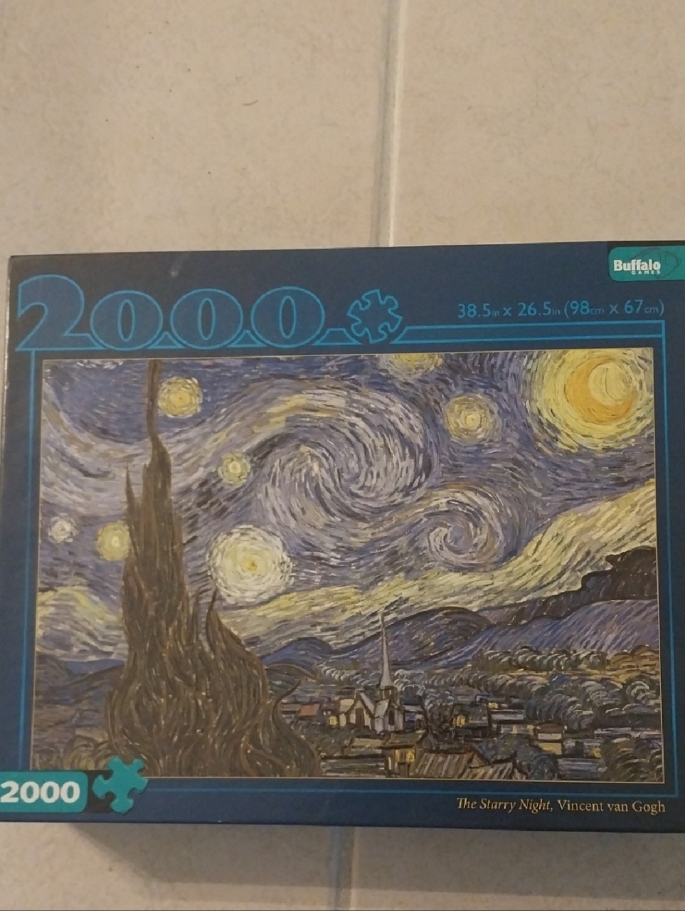 Buffalo 2000 Pcs. Jigsaw Puzzle The Starry Night Van Gogh Complete USA